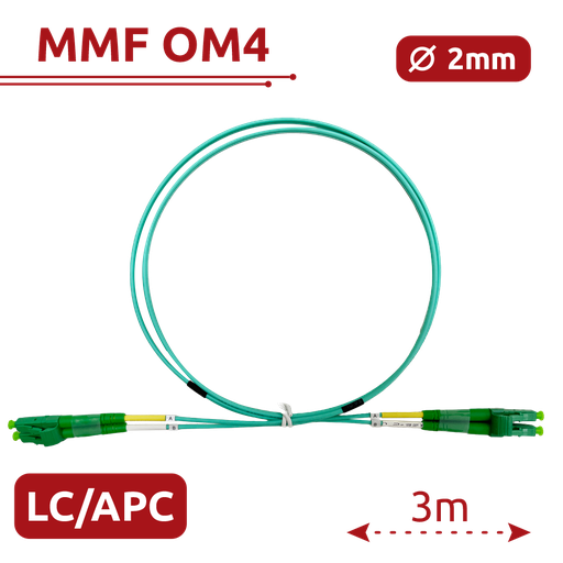 [SF-LC-APC-LC-APC-OM4-DX-3M-A] SF-LC-APC-LC-APC-OM4-DX-3M-A
